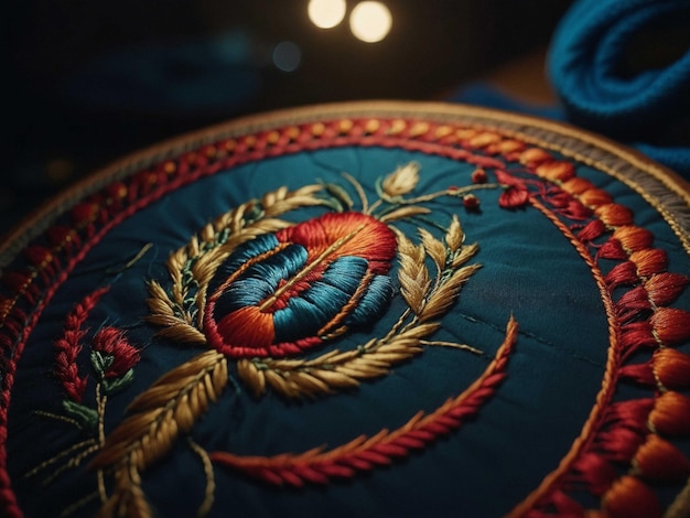 haftowany emblemat na ubraniu